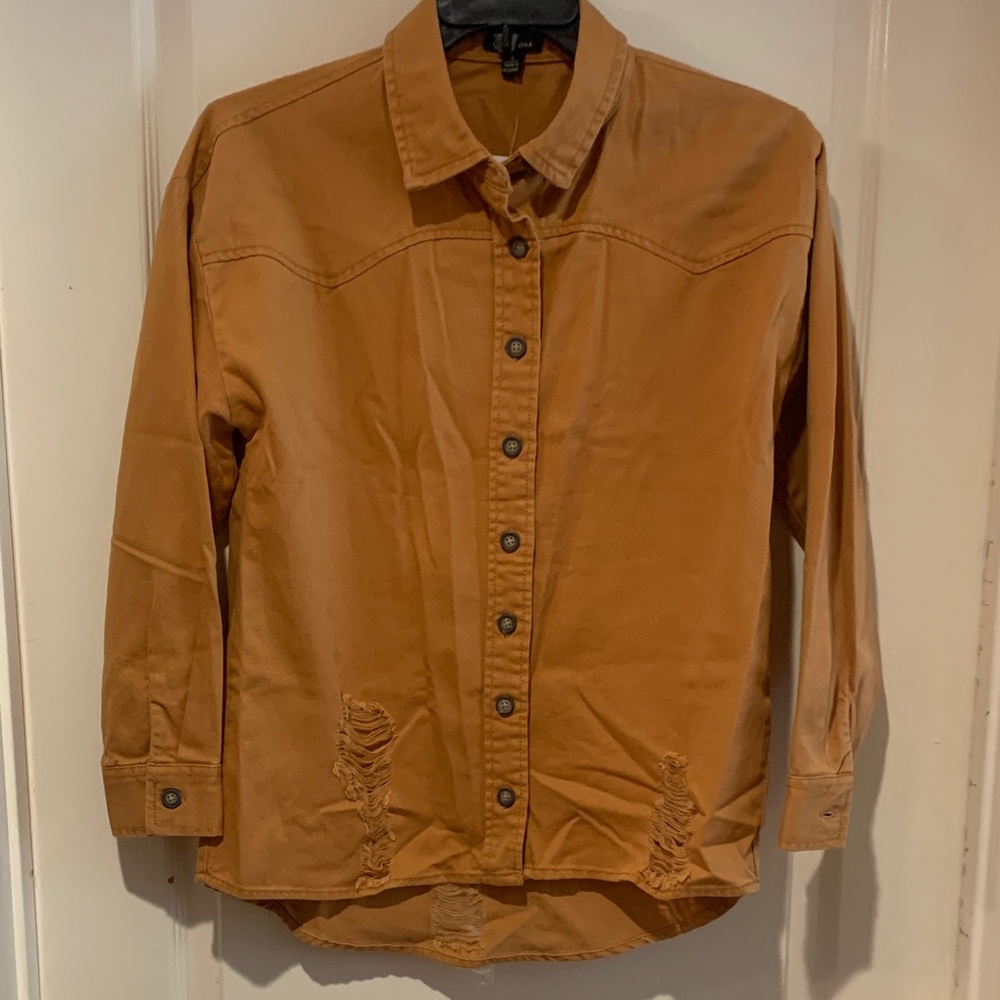 Versona Tan Collared Shirt/Shacket